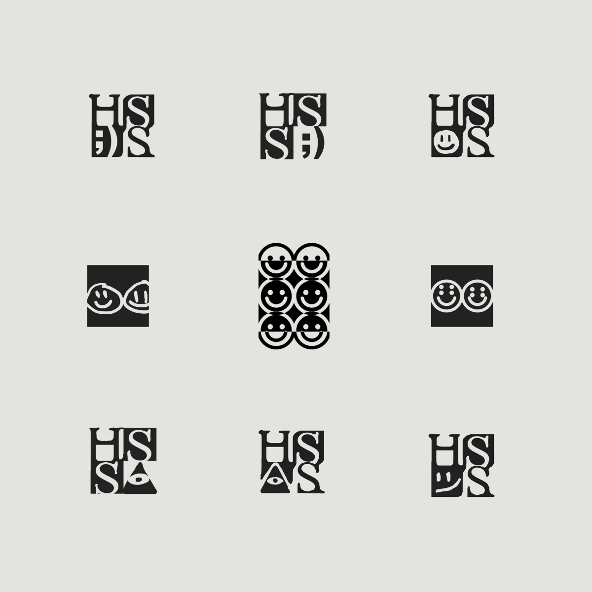 High Secret Society Logo Development — experimentation round 1