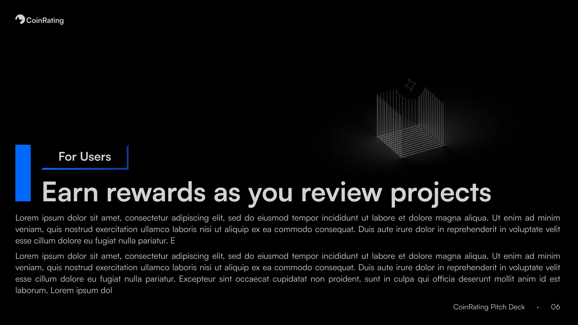 Coinrating Branding & Pitch Deck — z06 Pitch Deck