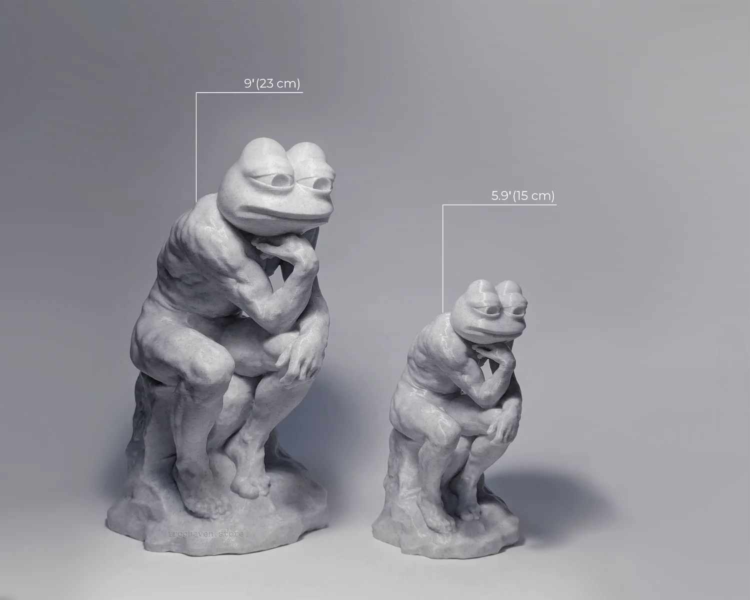 3D Printed Pepes — FH Feeler Pepe Size Comparison