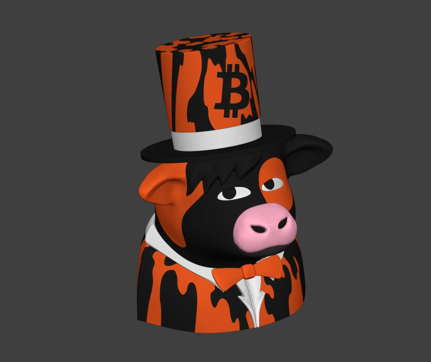 XXL Tuxedo Cow — tux cow model