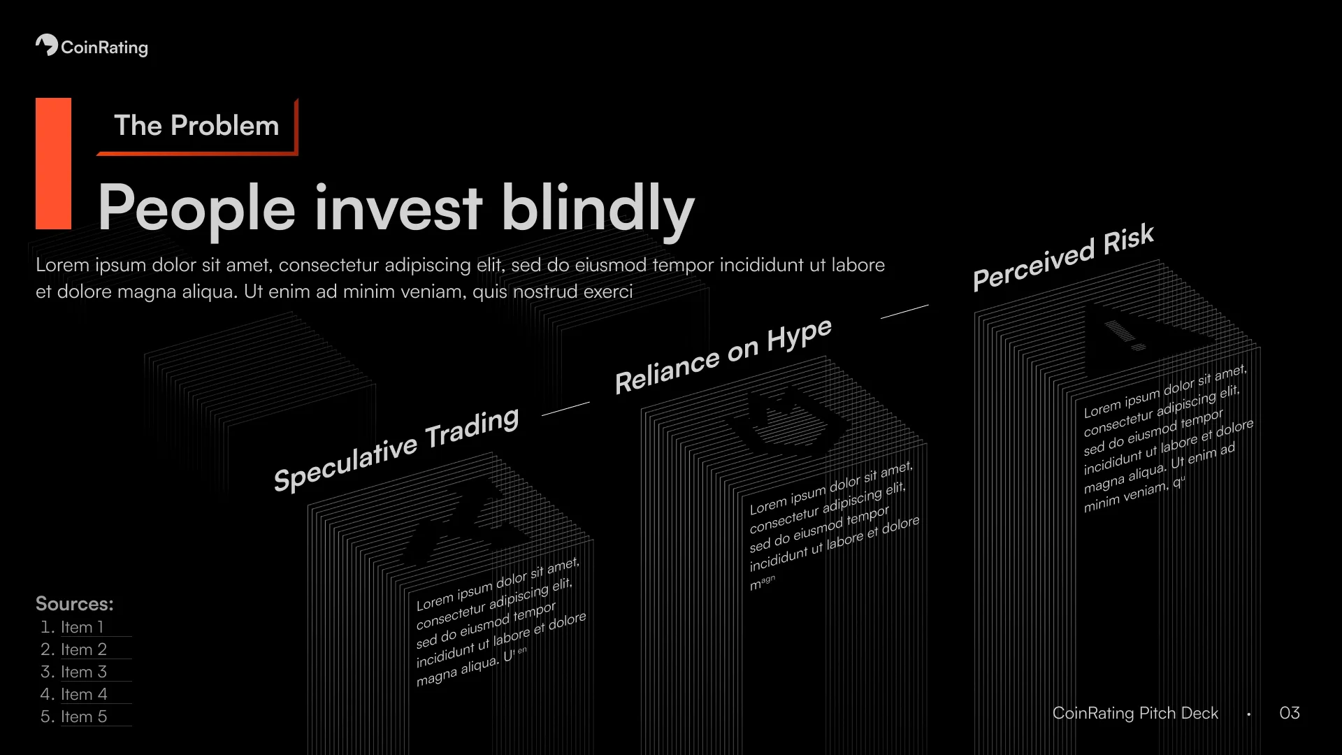 Coinrating Branding & Pitch Deck — z03 Pitch Deck