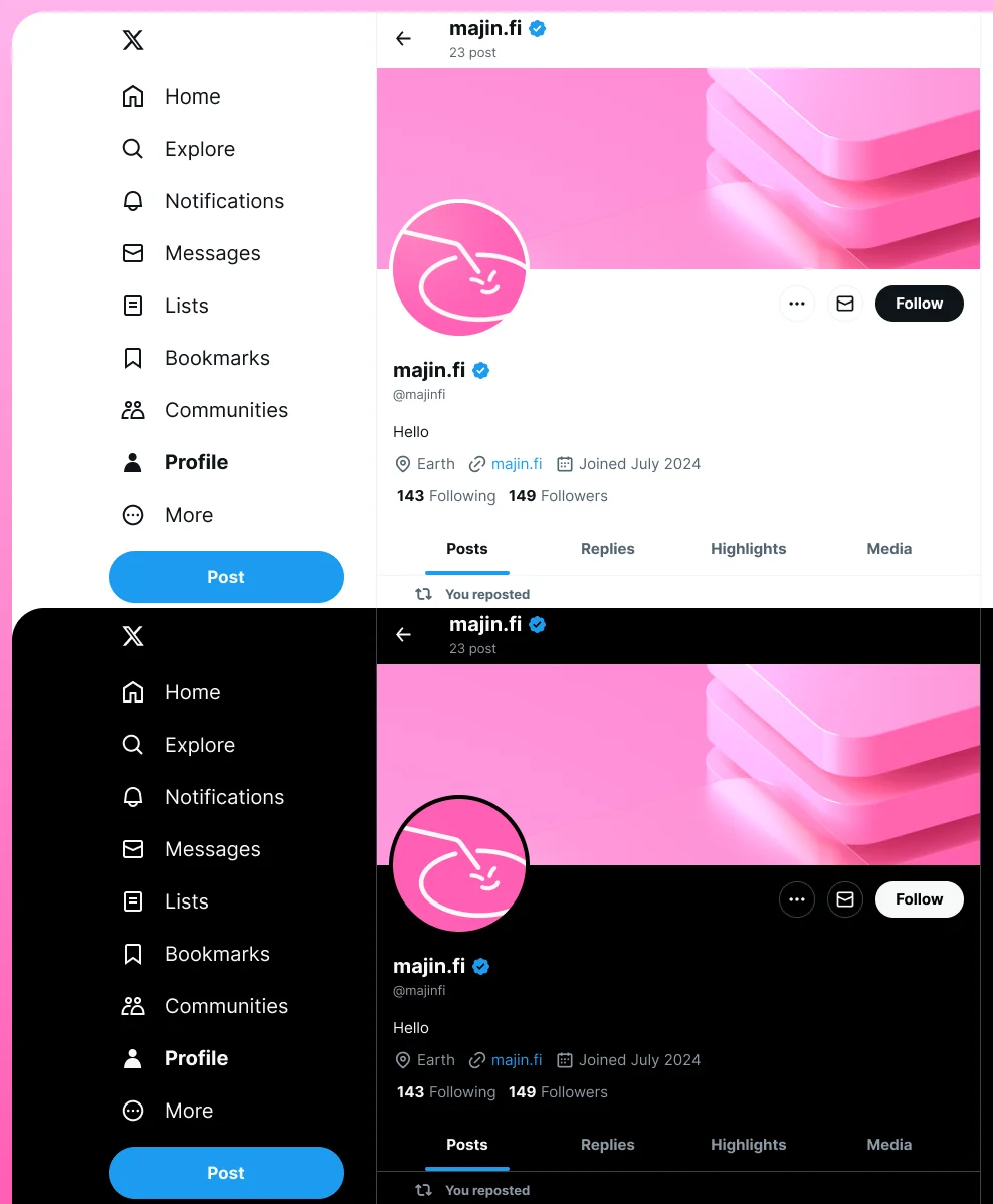 Majin — Twitter Sim