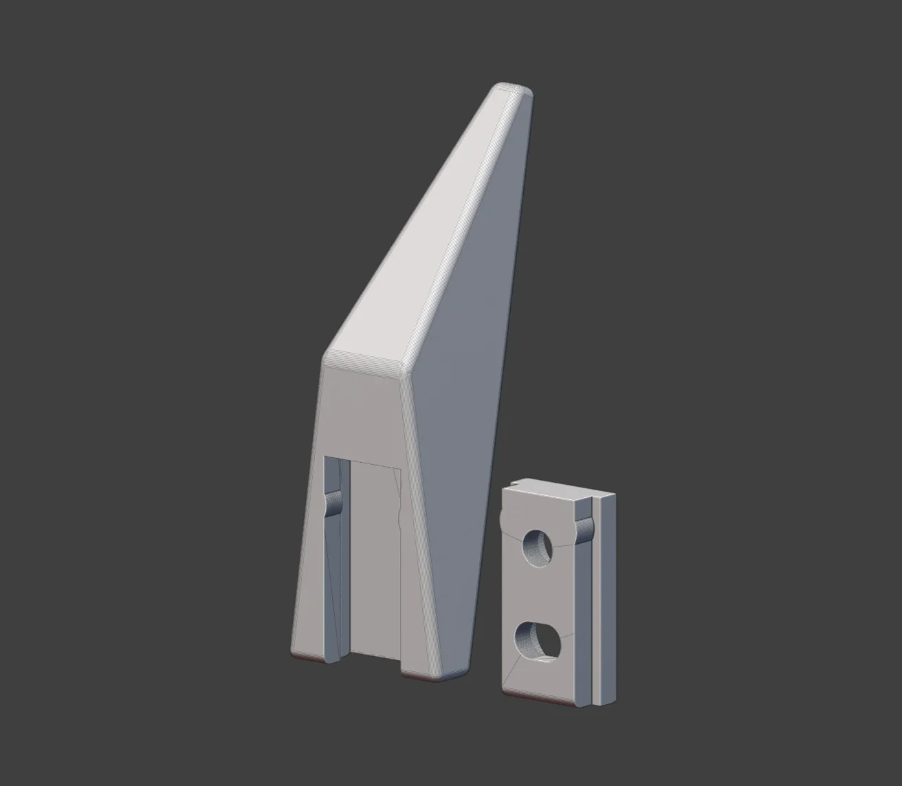 3D Printable Hooks — v dark variation 3